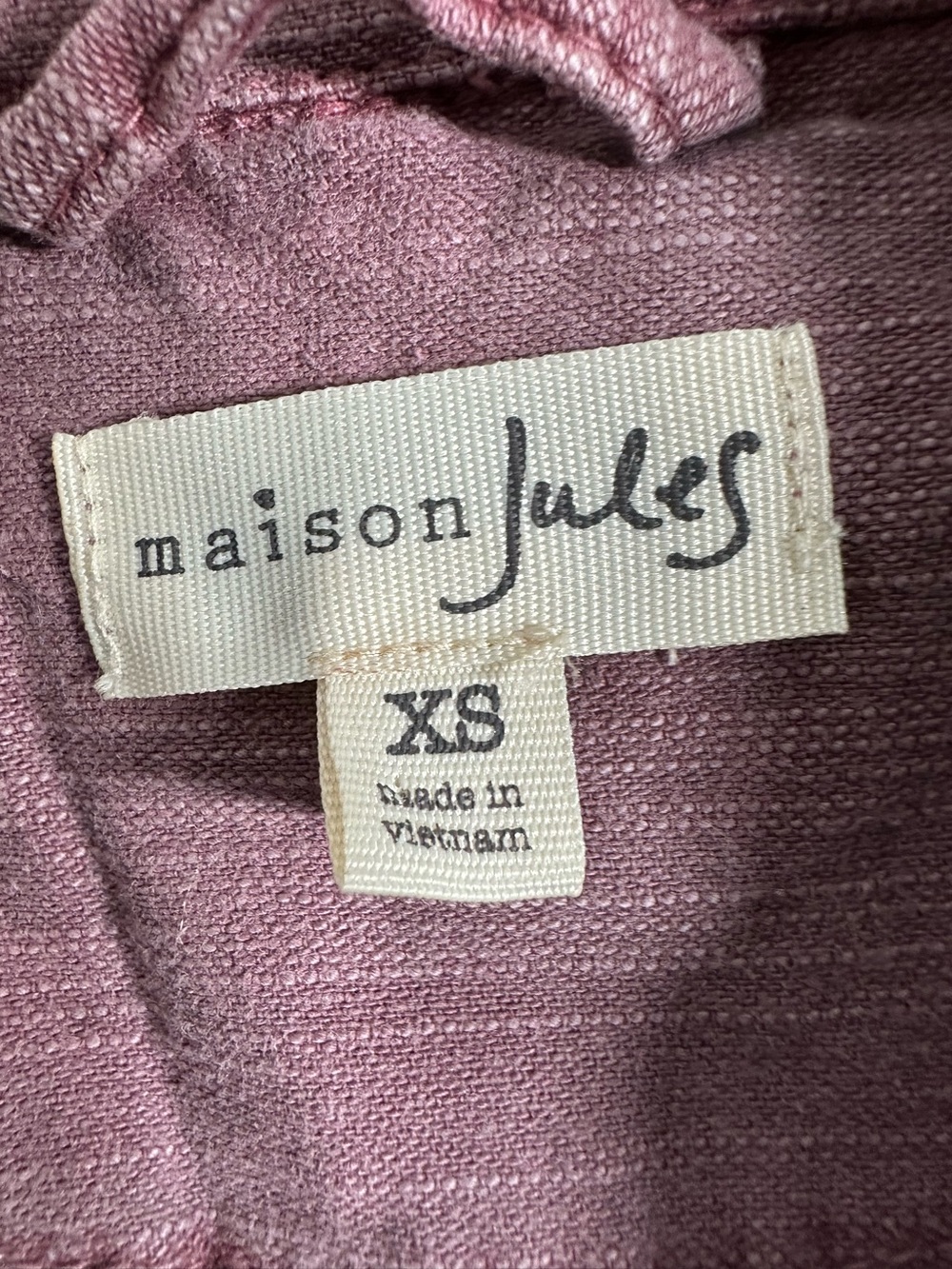Maison Jules Mulberry Peplum Jacket Size XS - Picture 4 of 12